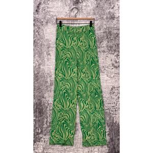 Paloma Wool Pants Small Womens Claudia Swirl Print Knit Straight Leg